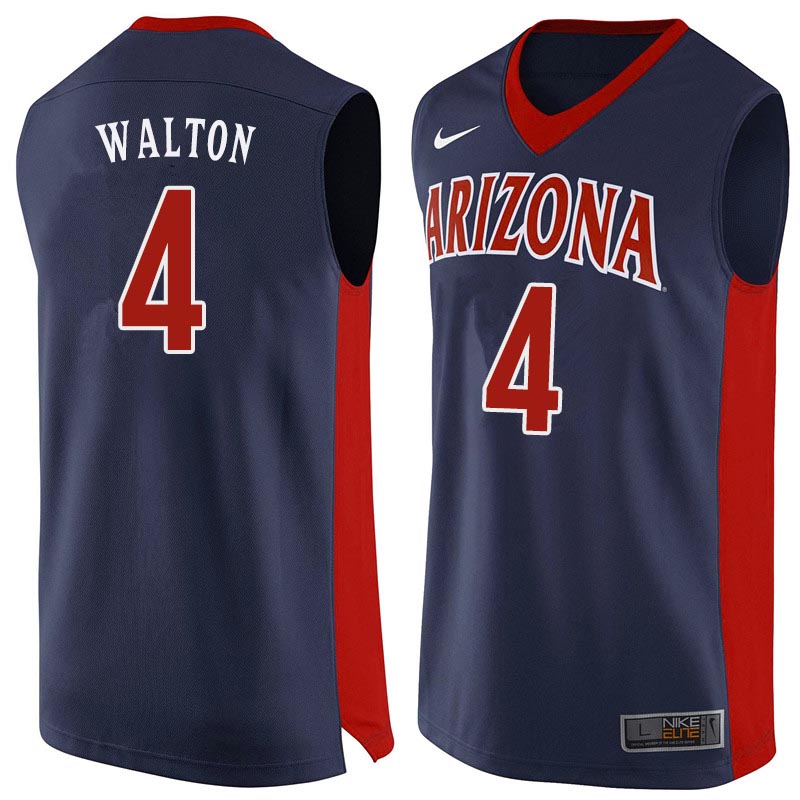 Men Arizona Wildcats #4 Luke Walton College Basketball Jerseys Sale-Navy
